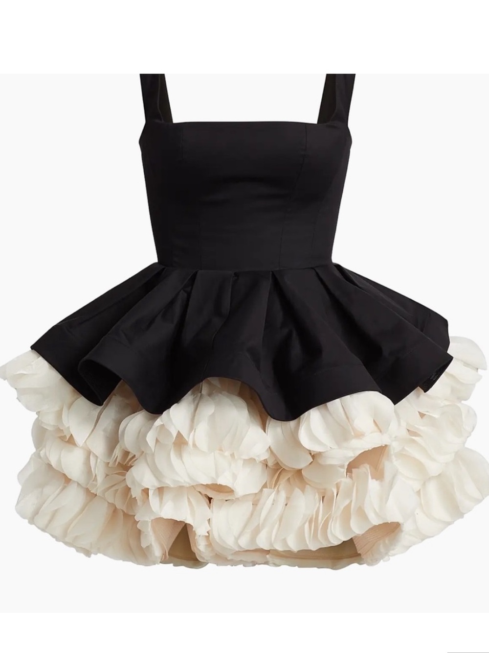 Bronx and Banco Catalina Mini Dress in Black & Beige - Picture 4 of 7